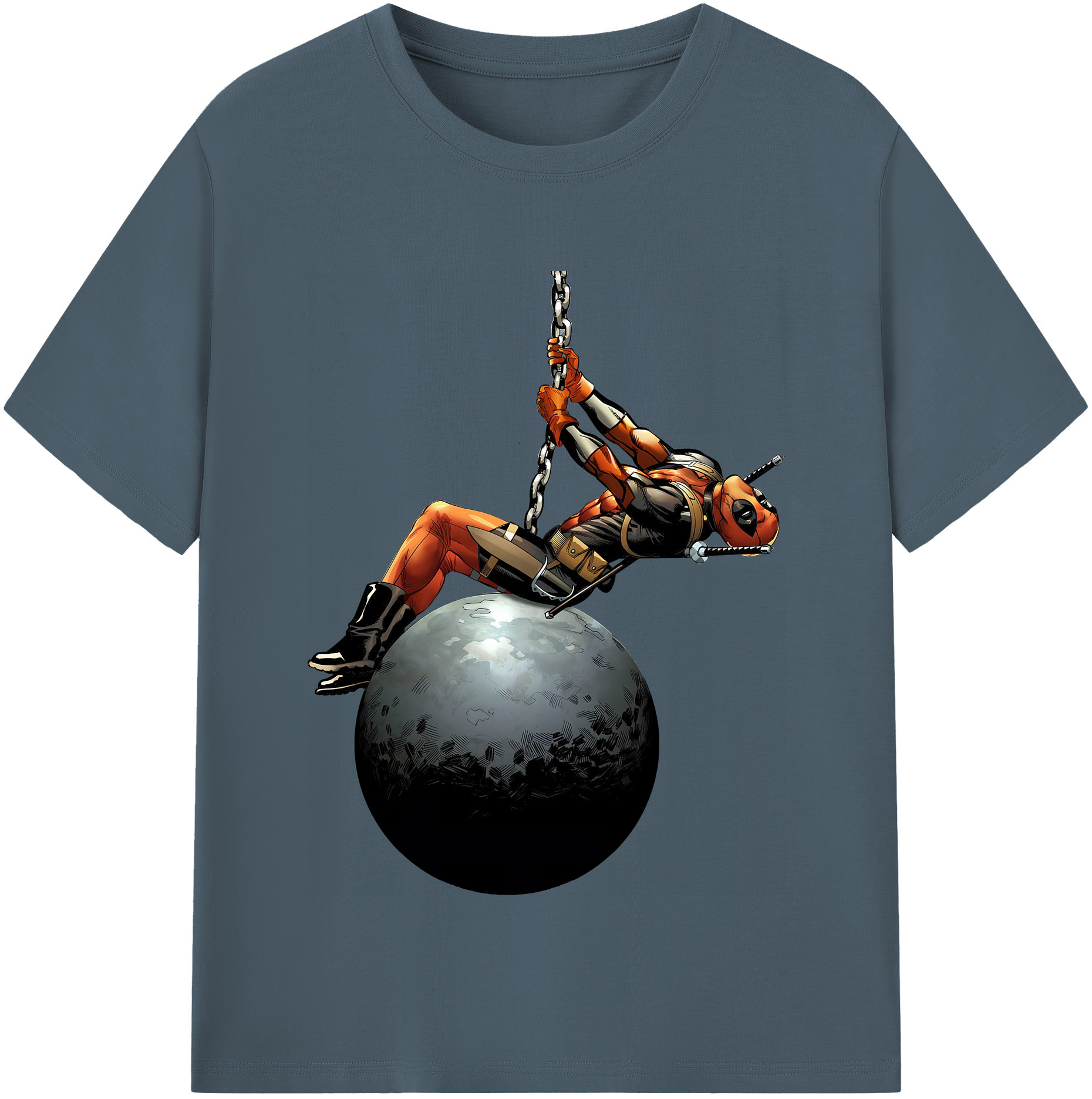 （画像用） Deadpool デッドプール 綿100％半袖Tシャツ（フロントプリント）